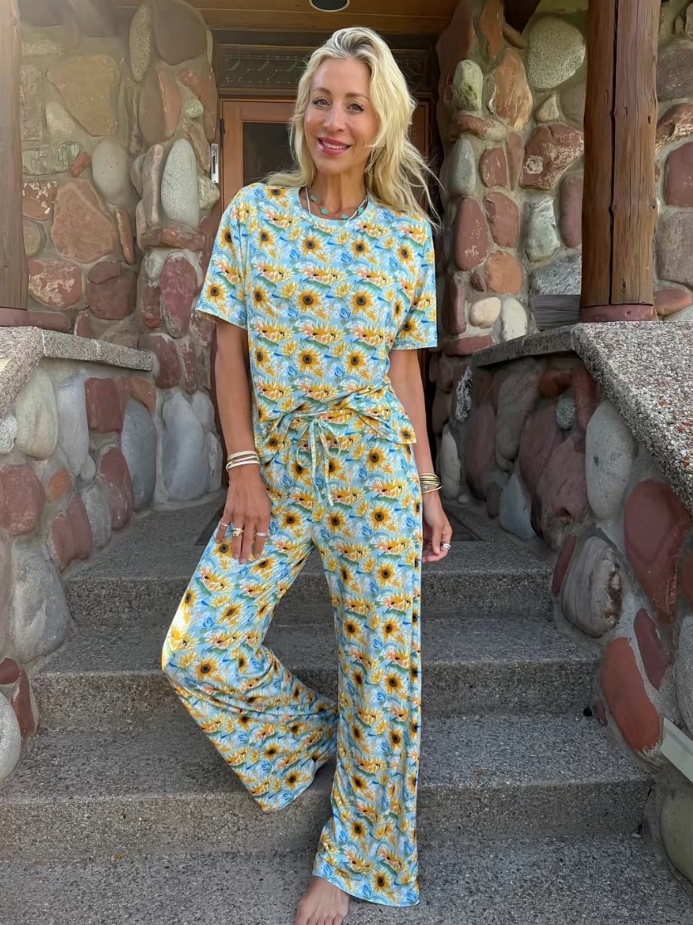 NIB- Jordann Jammie’s (S) Sunshine Sunflower pajama set MSRP $44